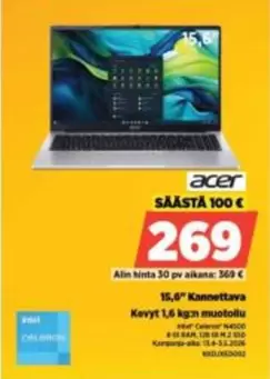 Acer - 15,6" Kannettava