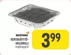 Mustang - KERTAKÄYTTÖ-HIILIGRİLLİ engångsgrill