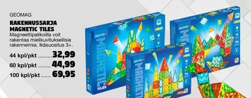 RAKENNUSSARJA MAGNETIC TILES