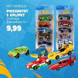 Hot Wheels - PIKKUAUTOOT 5 KPL/PKT