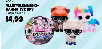 YLLÄTYSLEMMIKKI-HAHMO EYE SPY