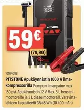 Apukäynnistin 1000 A ilmakompressorilla