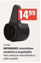 RAPIDENERGY Latauslaitteen seinäteline ja kaapelipidike
