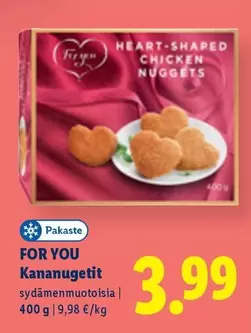 HEART-SHAPED CHICKEN NUGGETS