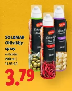 Oliiviöljy-spray