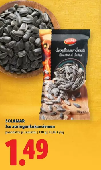 Sunflower Seeds Roasted & Salted