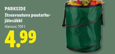 Itseavautuva puutarhajätesäkki