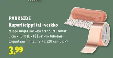 Kupariteippi tai -verkko