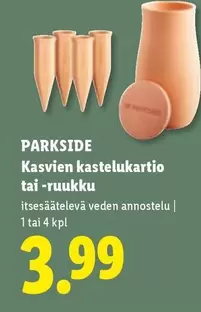 Kasvien kastelukartio tai -ruukku