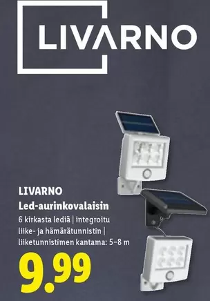 Led-aurinkovalaisin