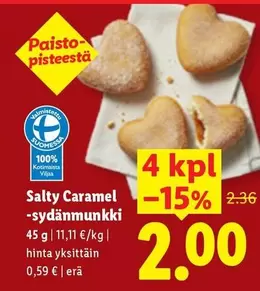 Salty Caramel -sydänmunkki