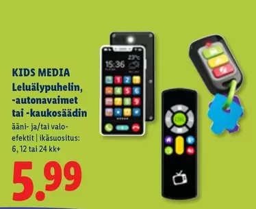 Lelupuhelin, -autonavaimet tai -kaukosäädin