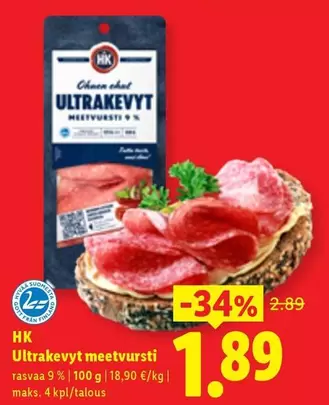 Ultrakevyty meetvursti
