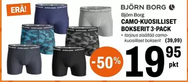 CAMO-KUOSILLISET BOXERIT 3-PACK