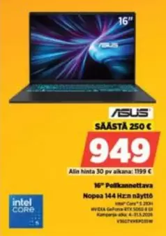 Asus - 16" Pelikannettava