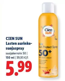 Lasten aurinkosuojaspray