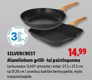 Alumiininen grilli- tai paistinpannu