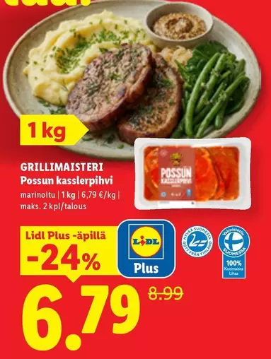 Possun kasslerpihvi