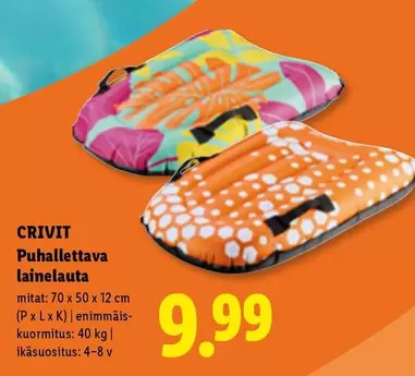 Puhallettava lainelauta