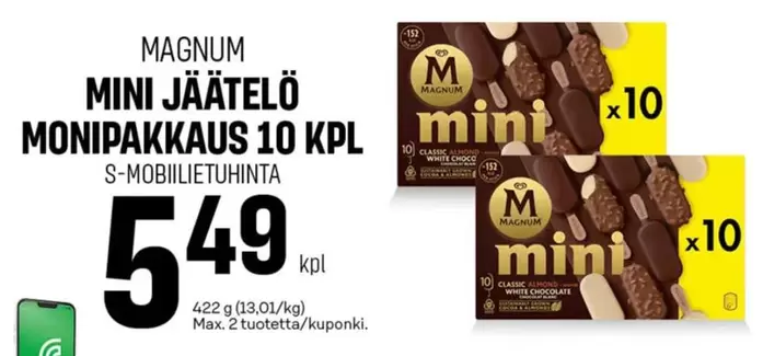 Magnum - MINI JÄÄTELÖ MONIPAKKAUS