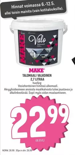TALOMAALI VALKOINEN