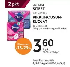 Libresse - PIKKUHOUSUUN-SUOJAT