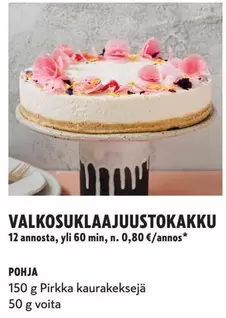 VALKOSUKLAAJUUSTOKAKKU