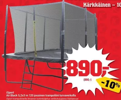 Air Black 5,2x3 m 120 jousinen trampoliini