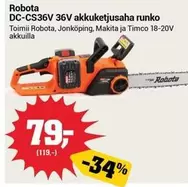 Makita - DC-CS36V 36V akkuketusaha runko