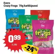 Crazy Frogs karkkipussi