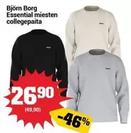 Essential miesten collegepaita
