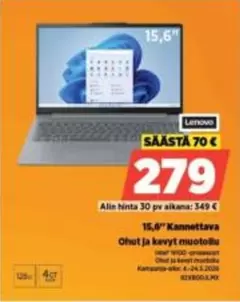 15,6" Kannettava Ohut ja kevyt muotitietoisuudelle