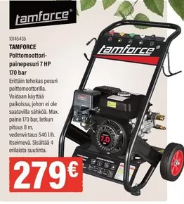Hp - TAMFORCE Polttomoottori-painepesuri 7 HP 170 bar