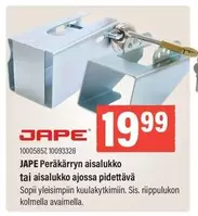 JAPE Peräkärryn aisalukko tai aisalukko ajossa pidettävä 10005857, 10093328