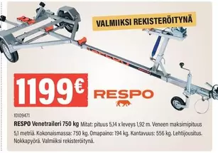 Respon Venetrailer 750 kg