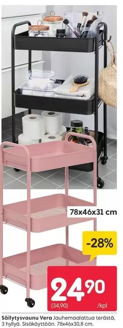 Säilytysvaunu Vera