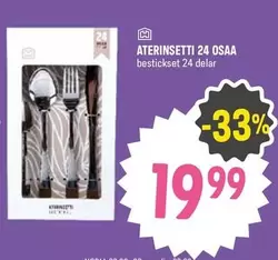 ATERINSETTI 24 OSAA bestickset 24 delar