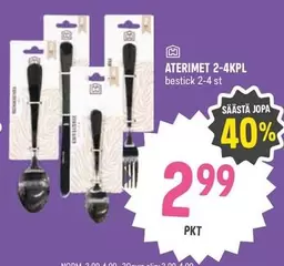 ATERIMET 2-4KPL bestick 2-4 st