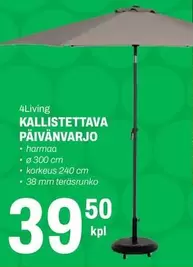 KALLISTETTAVA PÄIVÄNVARJO