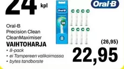 Oral B - Precision Clean CleanMaximiser VAIHTOHARJA