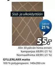 GYLLENLAKK matto