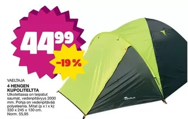 4 HENGEN KUPOLITELTTA