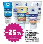 KYLMÄGEELI, KIPUVOIDE TAI KYLMÄ-KUUMAVOIDE