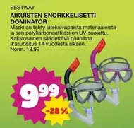 AIKUISTEN SNORKKELISETTI DOMINATOR