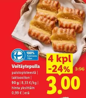 Voitäytepullapaistopisteestä