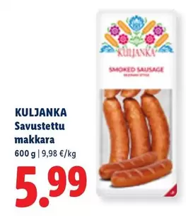 Savustettu makkara