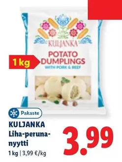 POTATO DUMPLINGS WITH PORK & BEEF