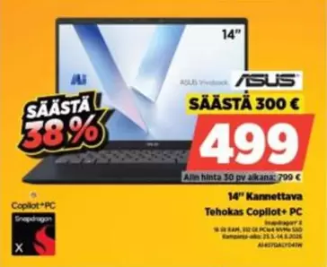 Asus - Kannettava Tehokas Copilot+ PC