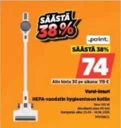 HEPA-suodatin hygieeniseen kotiin