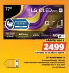 77" 4K OLED Smart TV